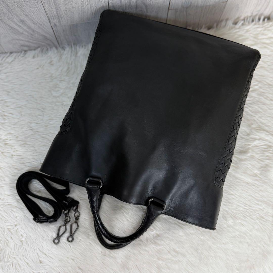 美品♡A4可♡ボッテガヴェネタ イントレチャート レザー 2way トート