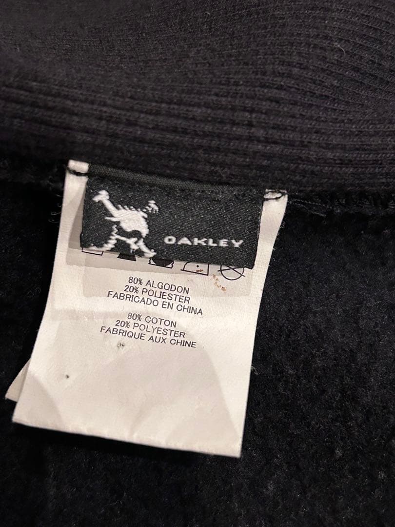 値下げ可oakley ボタンダウンパーカー フーディ 00s 90s ブラック