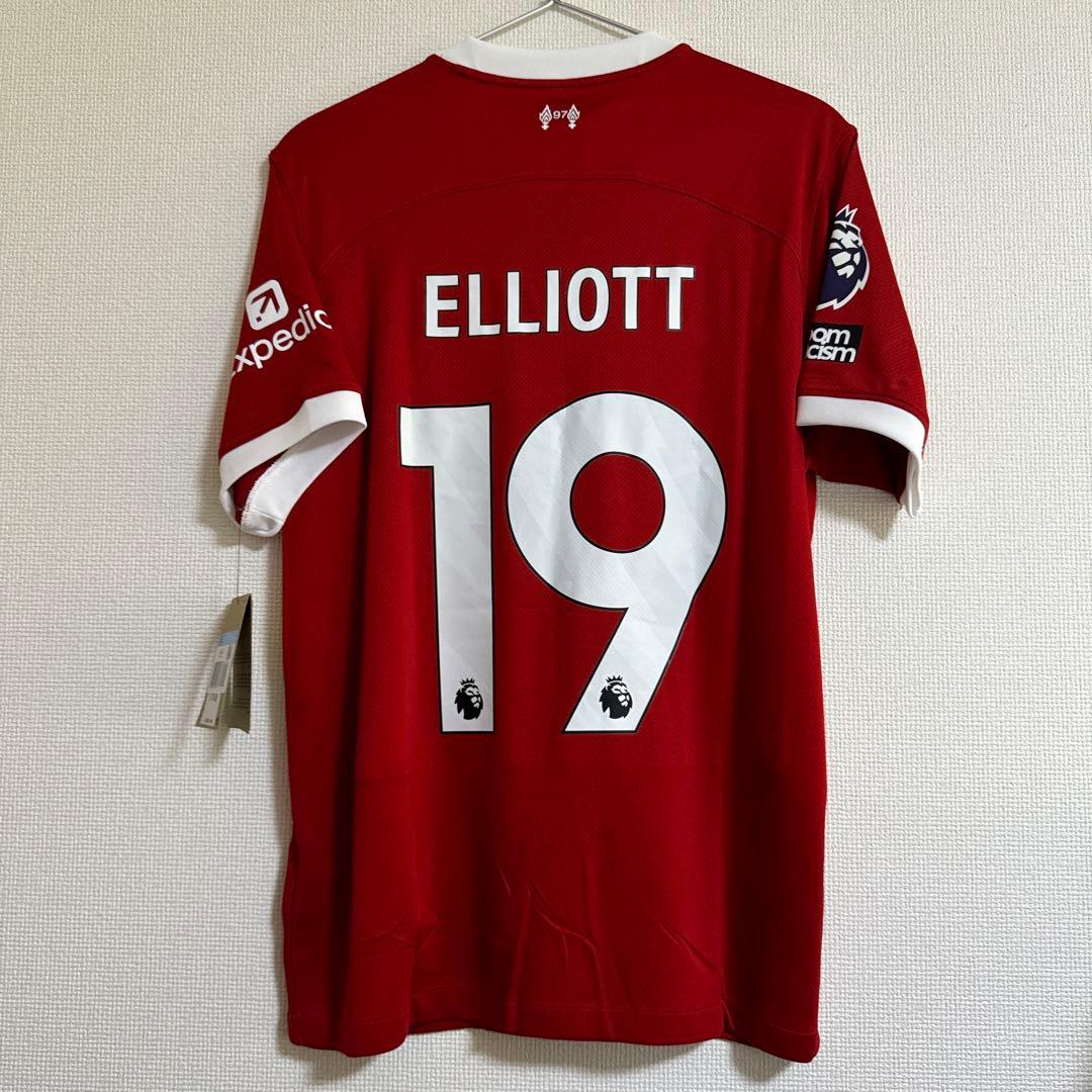 h*u様 リバプール エリオット 23-24 正規品 Mサイズ（日本L） Kemari87 KISHISPO / リバプール 23-24 ホーム レプリカユニフォーム