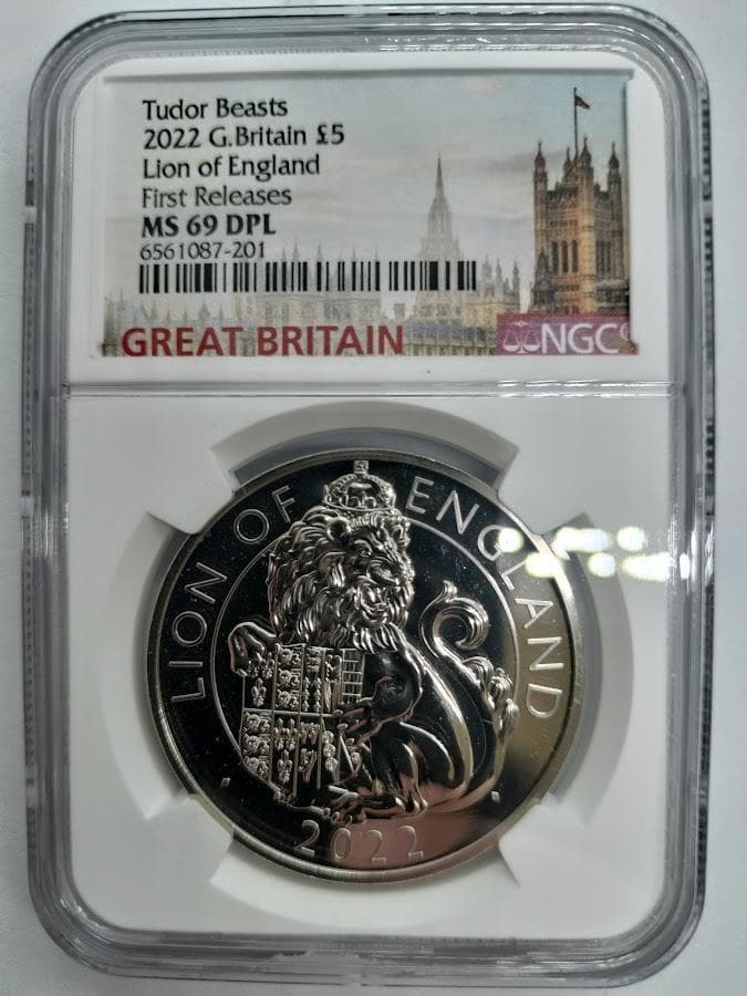 NGC MS69 DPL 2022 イギリス 5PD イングランドのライオン - メルカリ