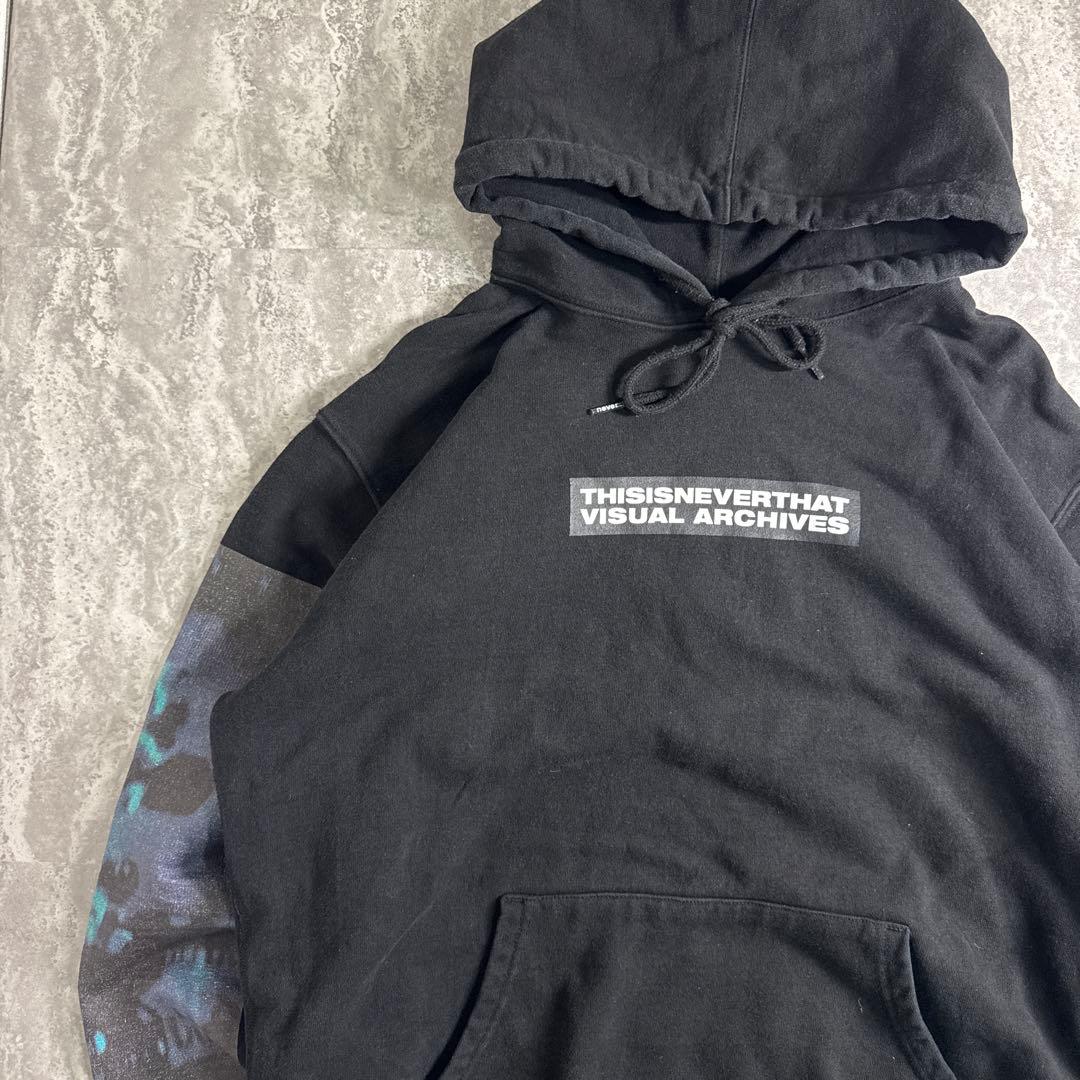 thisisneverthat ネバザ パーカー フーディ 韓国 ブラック L - メルカリ