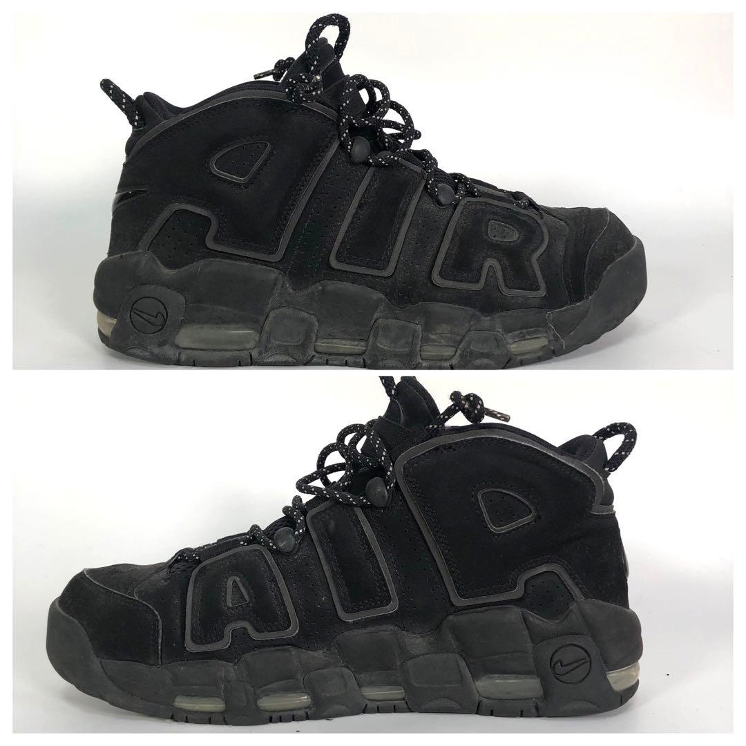 ナイキ スニーカー AIR MORE UPTEMPO BLACK 27.5cm