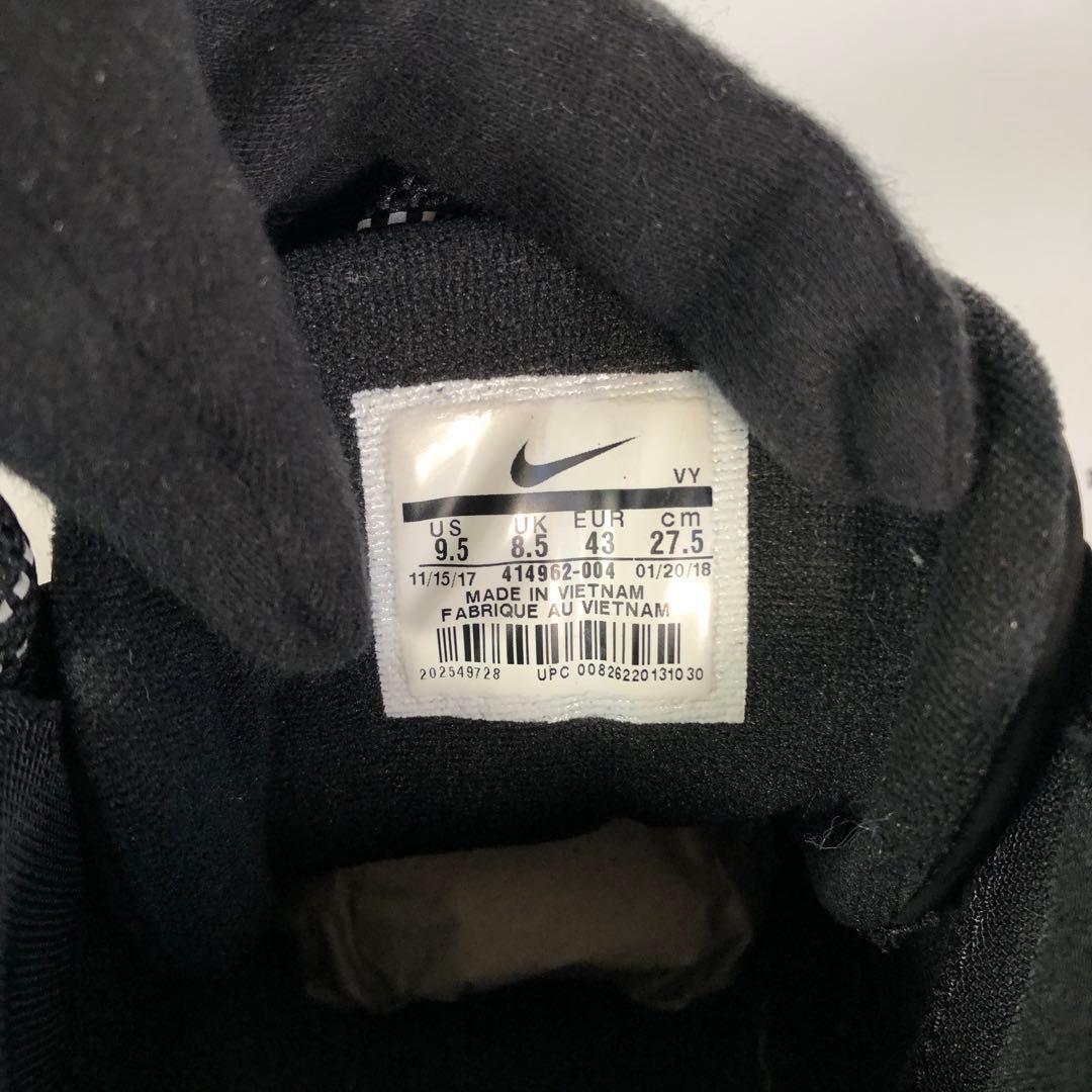 ナイキ スニーカー AIR MORE UPTEMPO BLACK 27.5cm