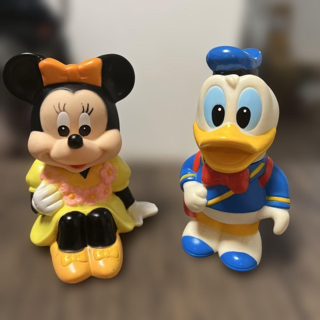 ミニー&ドナルド/三菱銀行/ディズニー・ソフビ貯金箱 - メルカリ