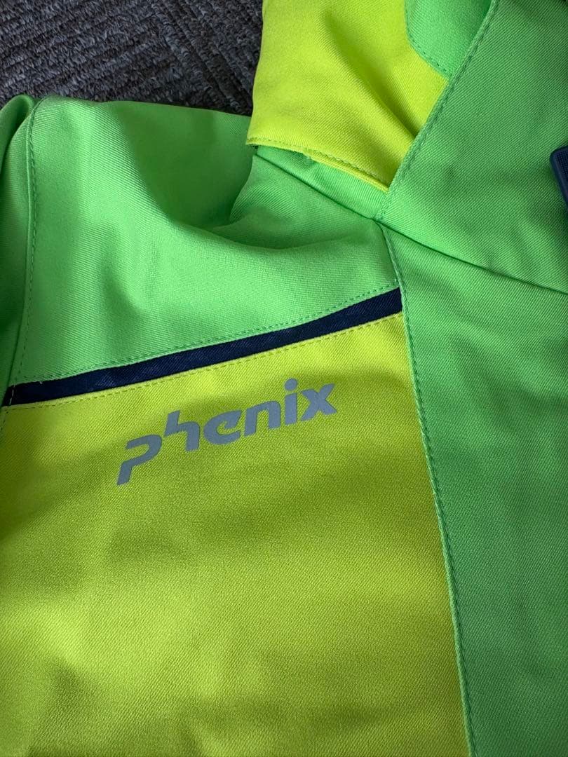 phenix 子ども用スキーウェア 黄緑/ネイビー サイズ調整可！！ - メルカリ