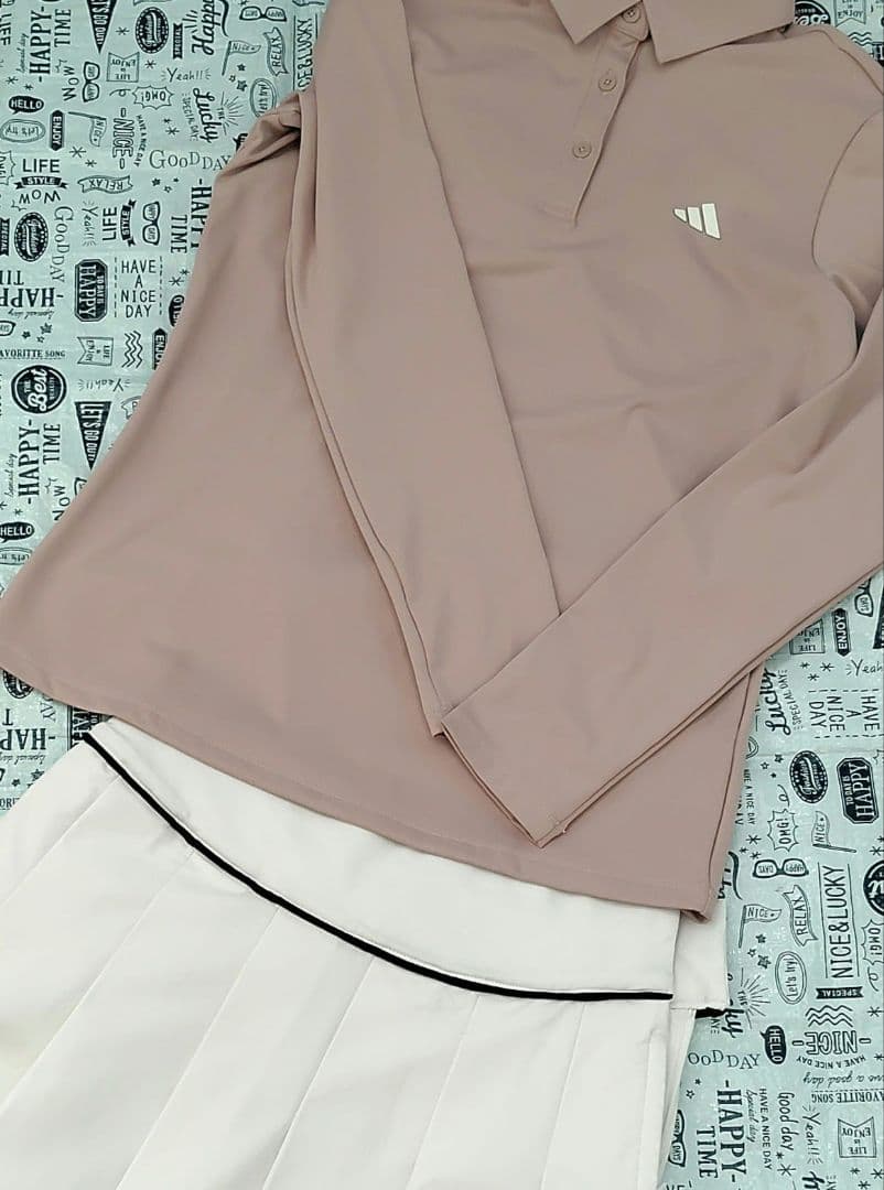 adidas ゴルフ ピンク長袖ポロシャツ&ホワイトスカートセット 楽天市場】【公式】アディダス adidas 返品可 ゴルフ 【ゴルフ】ハーフ