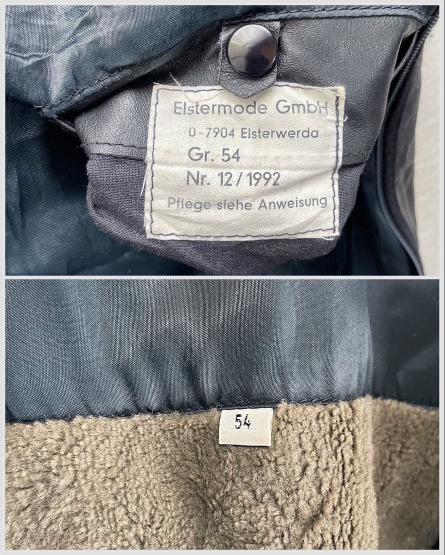 良品 ドイツ ポリスマン レザージャケット 54 ライダース モーター