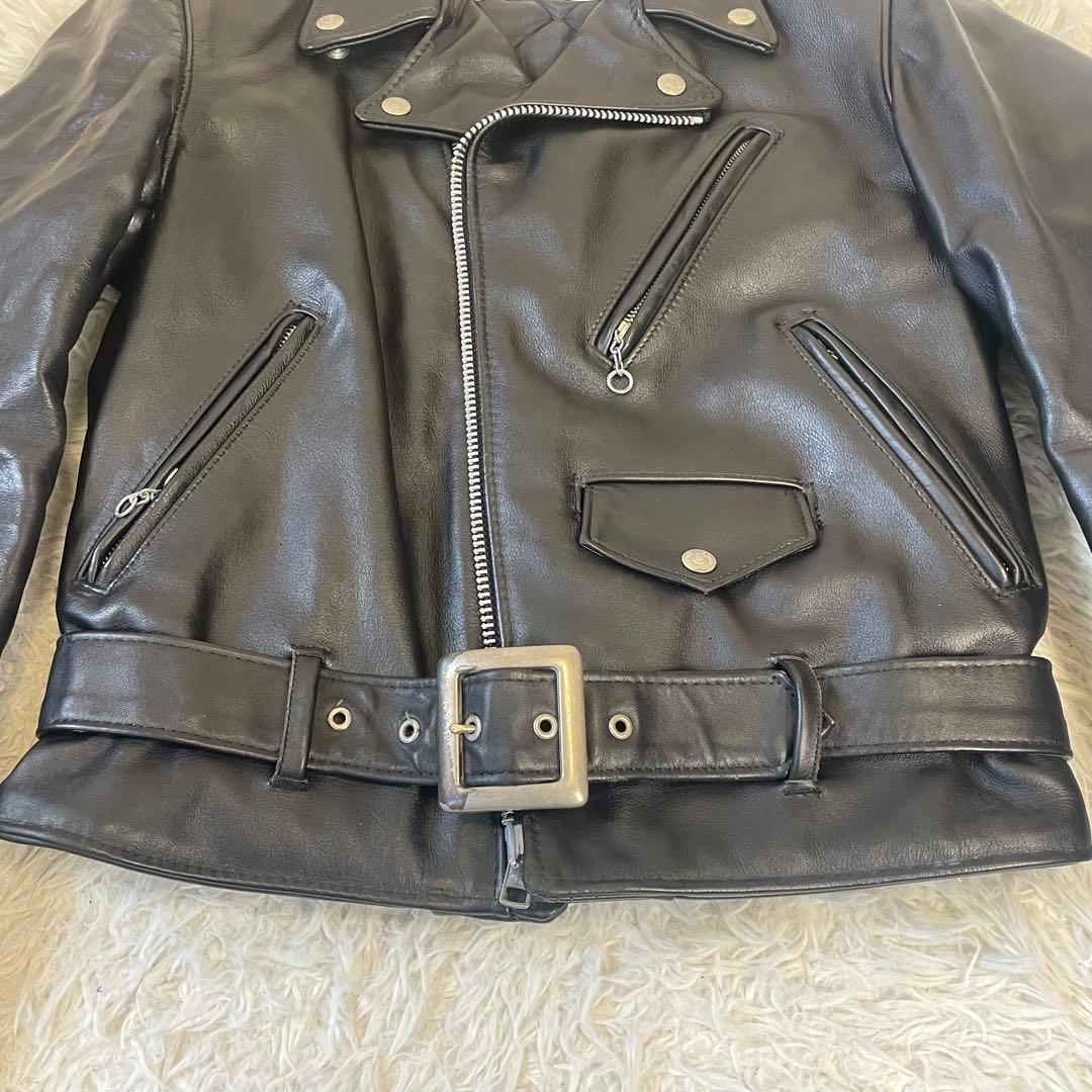 SCHOTT ショット パーフェクト 星条旗バックプリント ダブルライダース