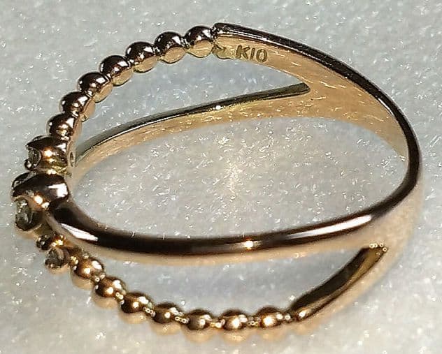 K10 ダイヤモンドリング D0.06ct 1.53g 7号