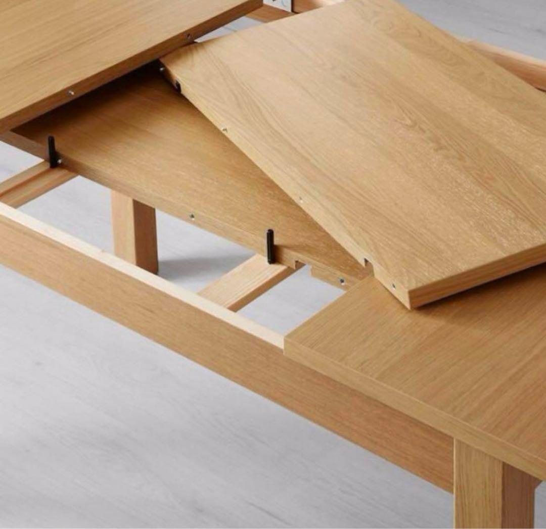 IKEA イケア ダイニングテーブル BJURSTA 伸長式テーブル - メルカリ