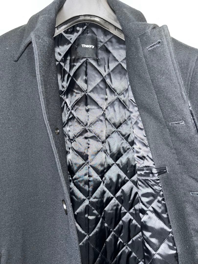 最終値 Theory セオリー DOUBLE FLANNEL ステンカラーコート - メルカリ