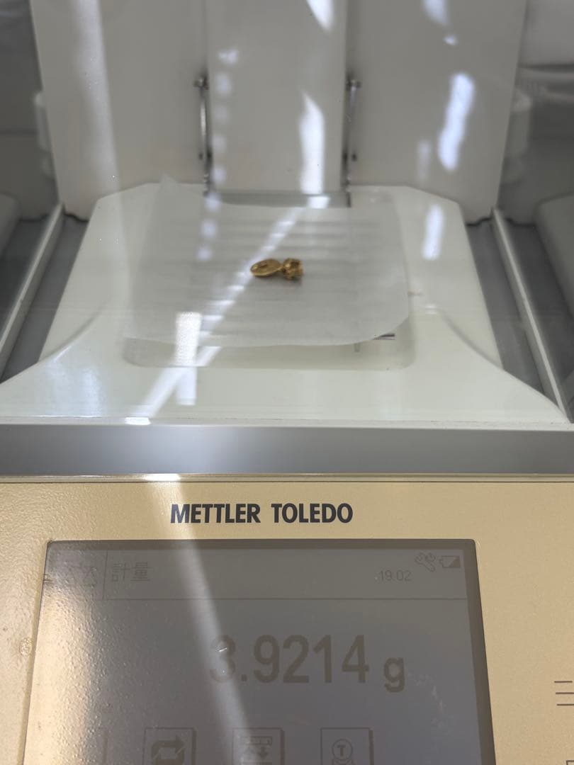 STOP LIGHT K18 全金 スカル ネックレス 3.9g 超希少 高山