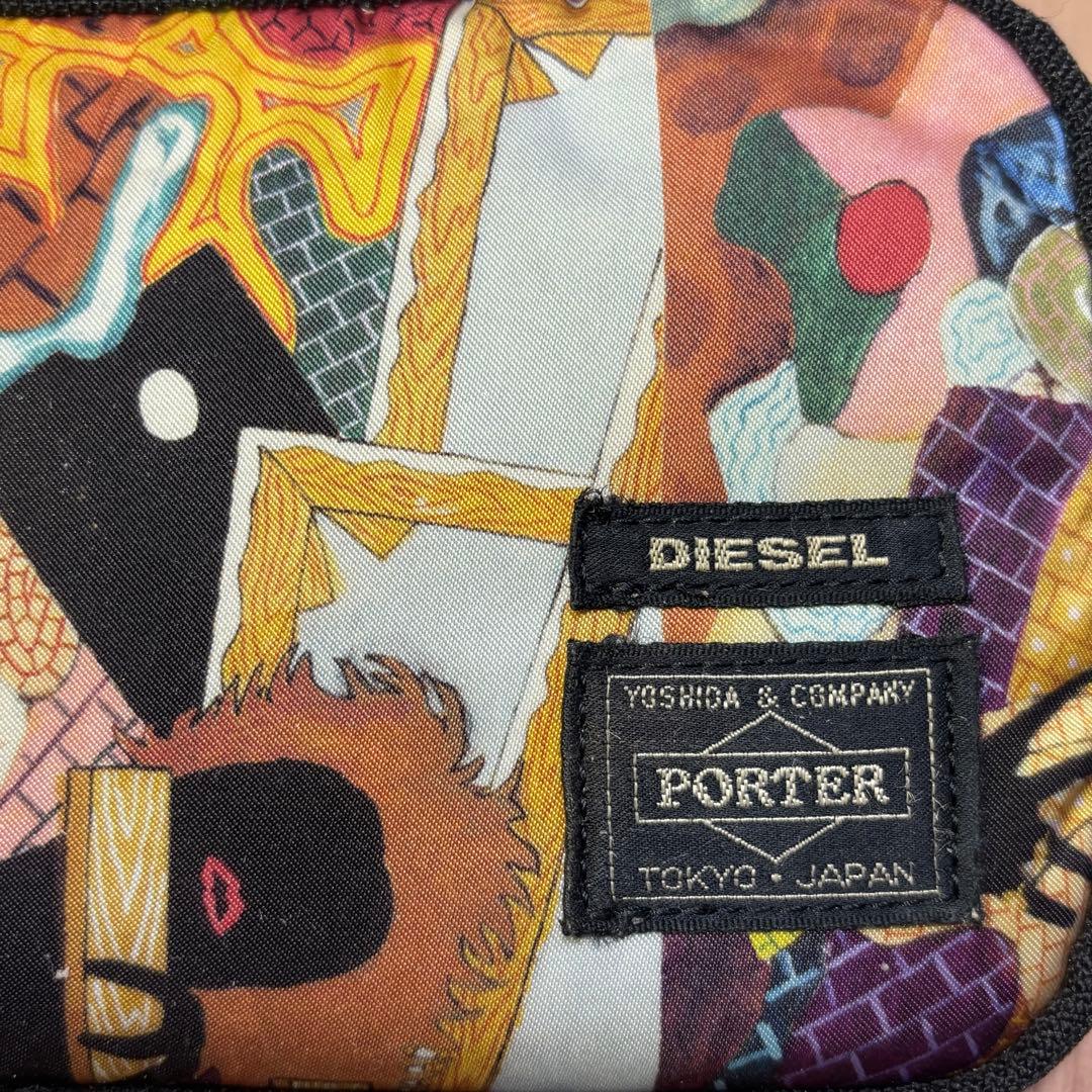 PORTER DIESEL コラボ 長財布 総柄 ラウンド ポーター ディーゼル