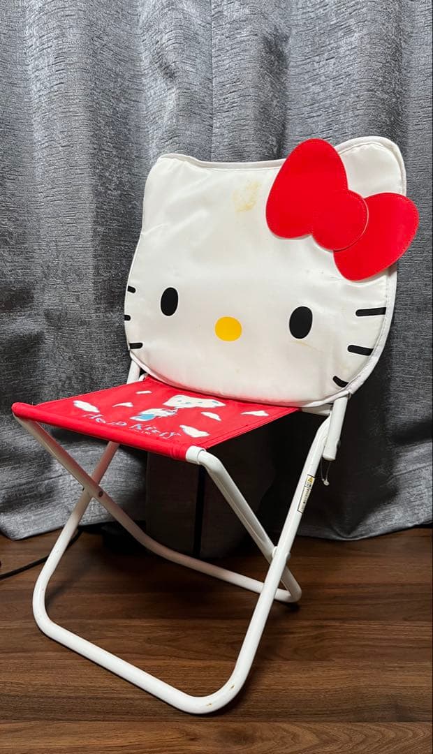 ハローキティ アウトドアチェア おりたたみ椅子 キッズチェア レトロ