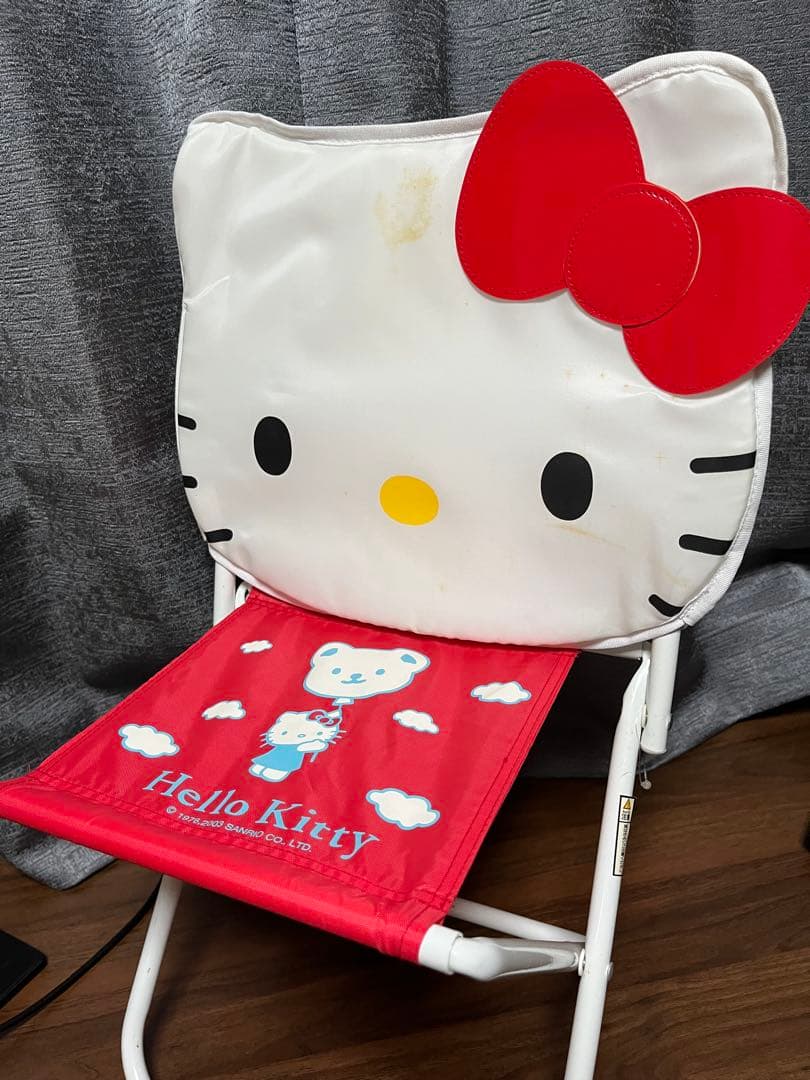 ハローキティ アウトドアチェア おりたたみ椅子 キッズチェア レトロ