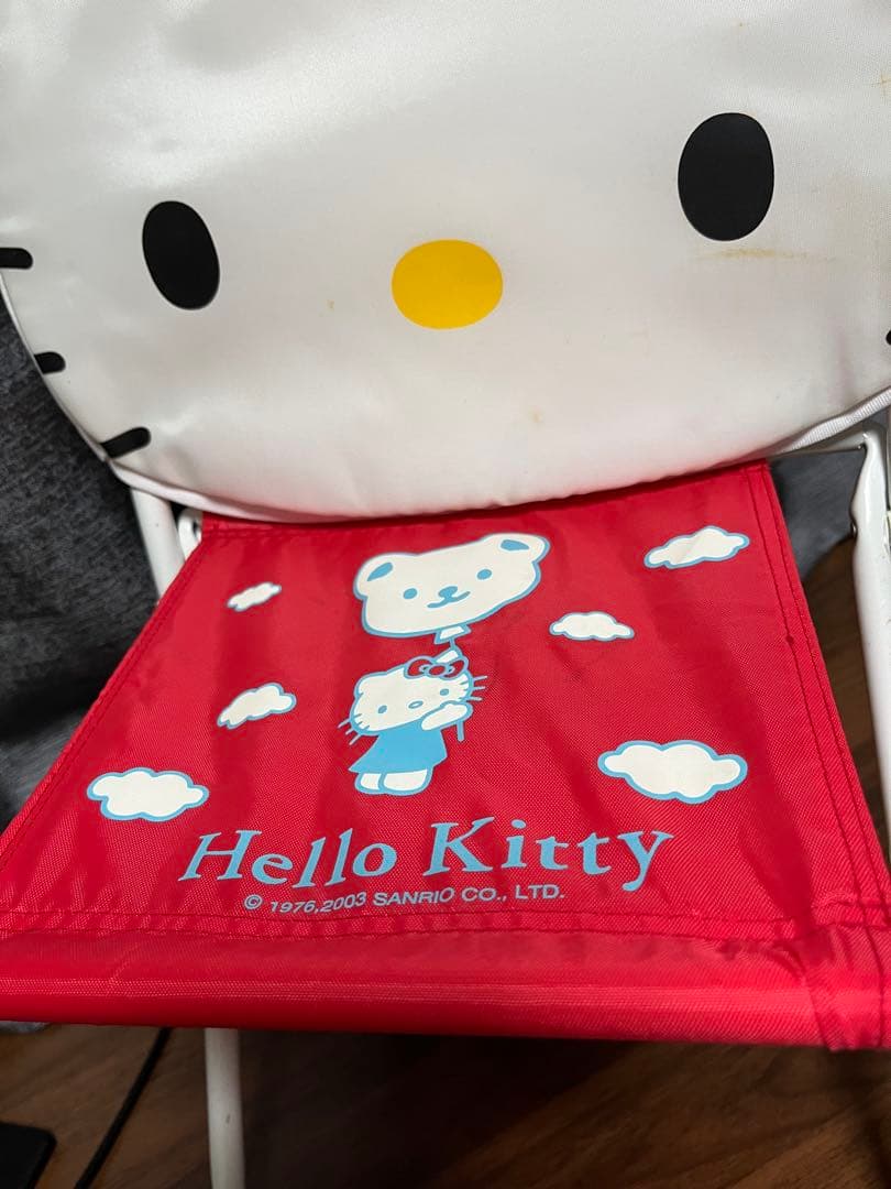 ハローキティ アウトドアチェア おりたたみ椅子 キッズチェア レトロ