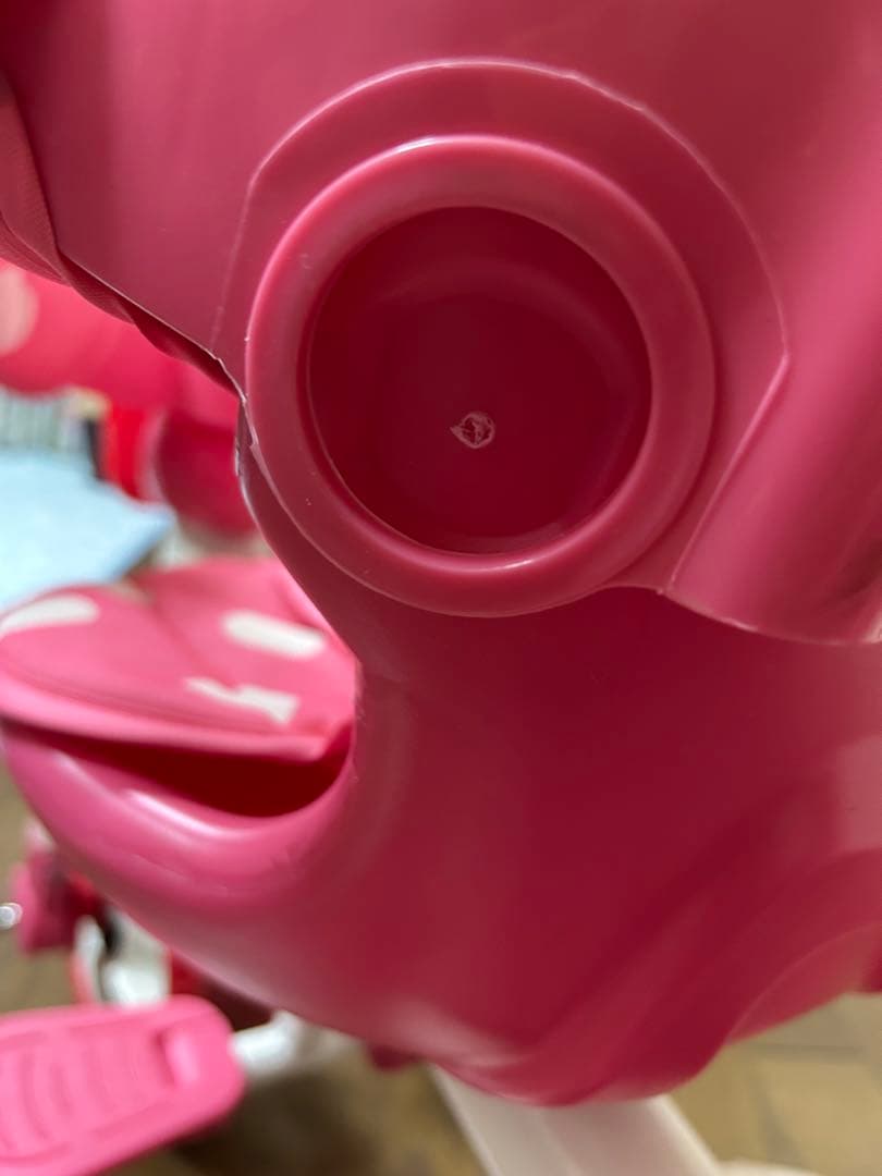 マイメロディ水玉模様のピンク三輪車引き取り限定 - メルカリ