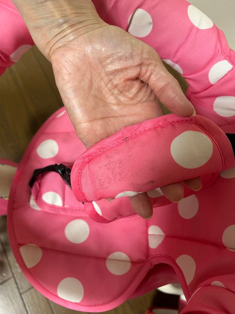 マイメロディ水玉模様のピンク三輪車引き取り限定 - メルカリ