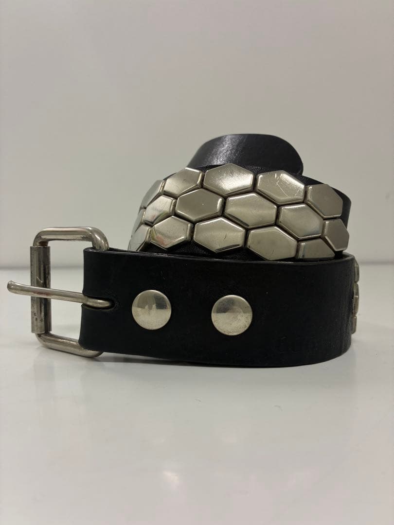 666 スタッズ　ベルト　ヘキサゴン　PUNK RALEIGH ラリー 正規取扱店666 Studded Gear 666スタッデッドギア 3連ヘキサゴン
