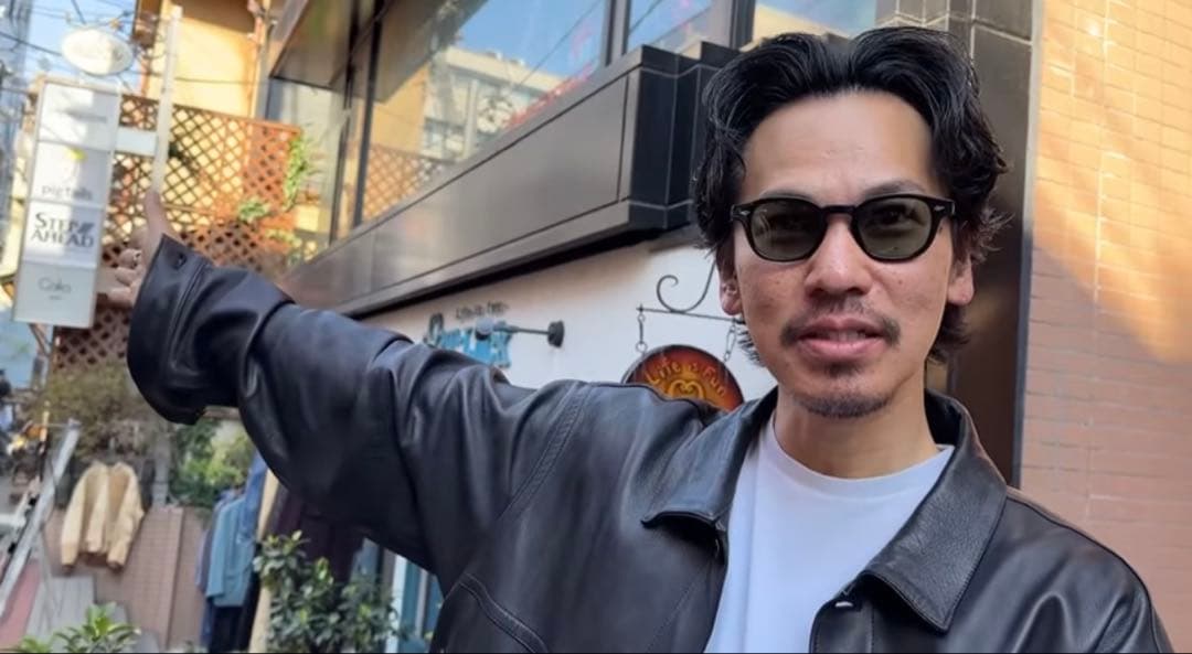 A leather TRUCKER JACKET レザー ジャケット OVY - メルカリ