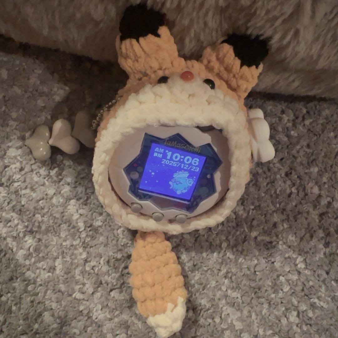 たまごっちパラダイス 本体+もふもふ狐カバー豪華4点セット✨