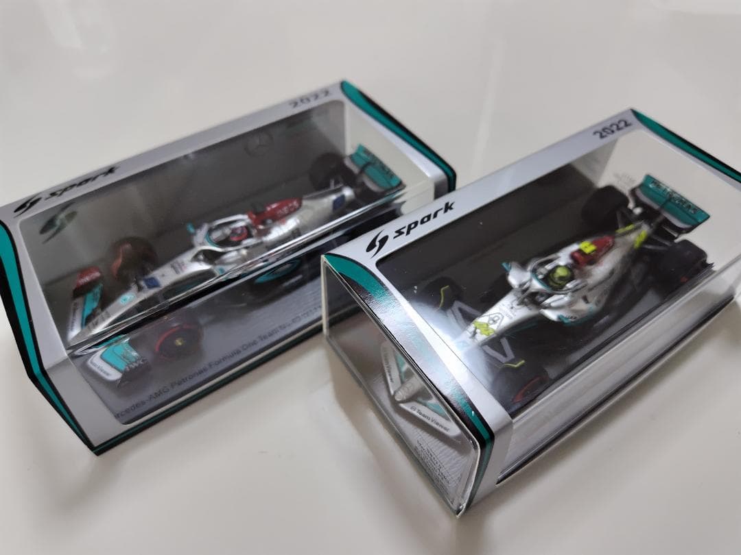 スパーク製 1/43メルセデスW13 2台セット