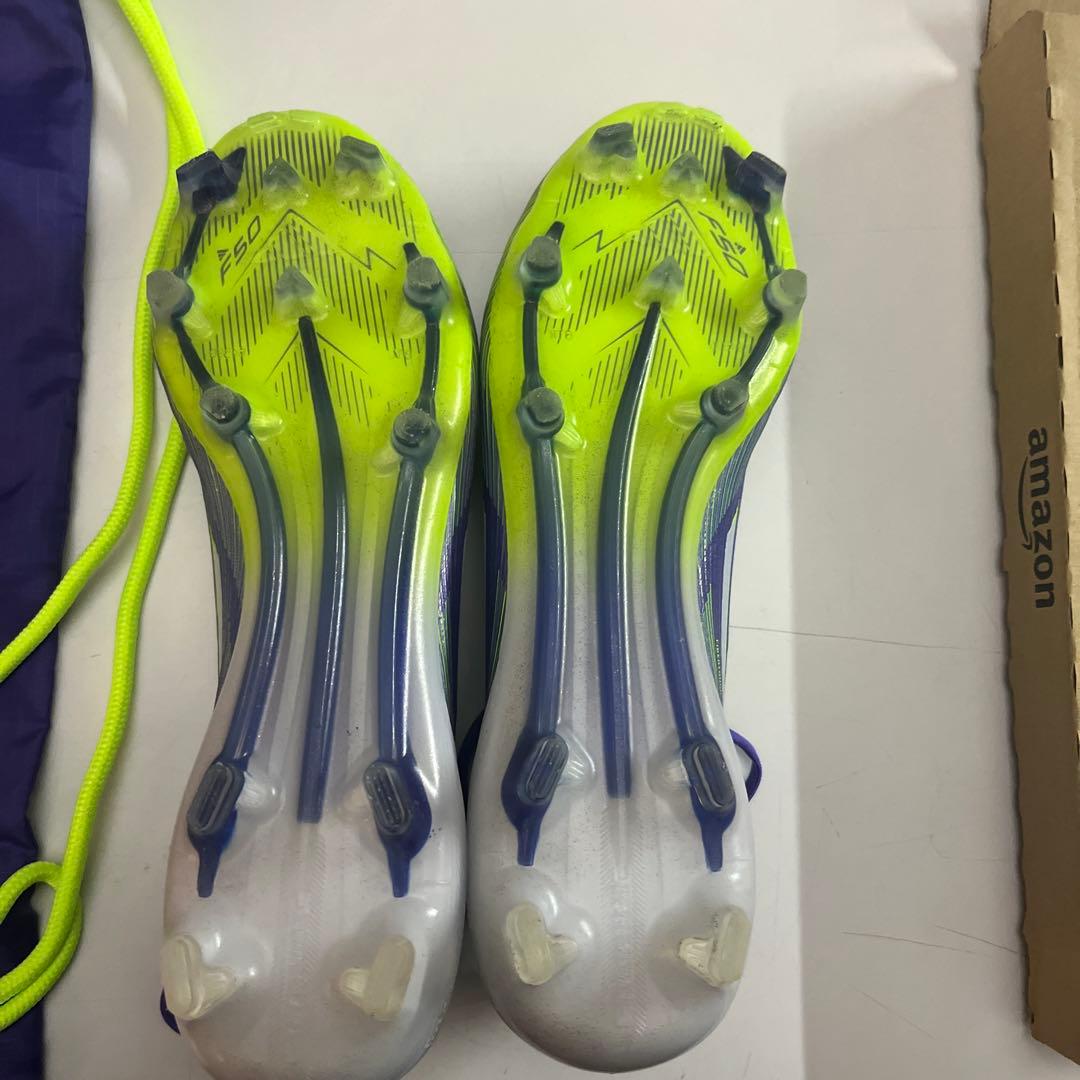 adidas F50 サッカーシューズ 紫/緑 FG 27.0cm