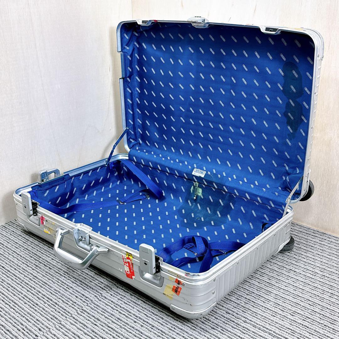 希少】 RIMOWA 929.70 2輪ローリングトロリー ビンテージ 青ロゴ