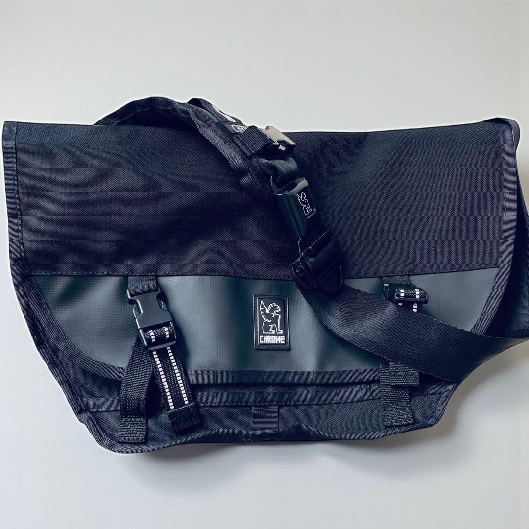 CHROME クローム【極美品】ミニメトロ オールブラック メッセンジャーバッグ CHROME（クローム） BG-001 MINI METRO MESSENGER BAG ミニメトロ