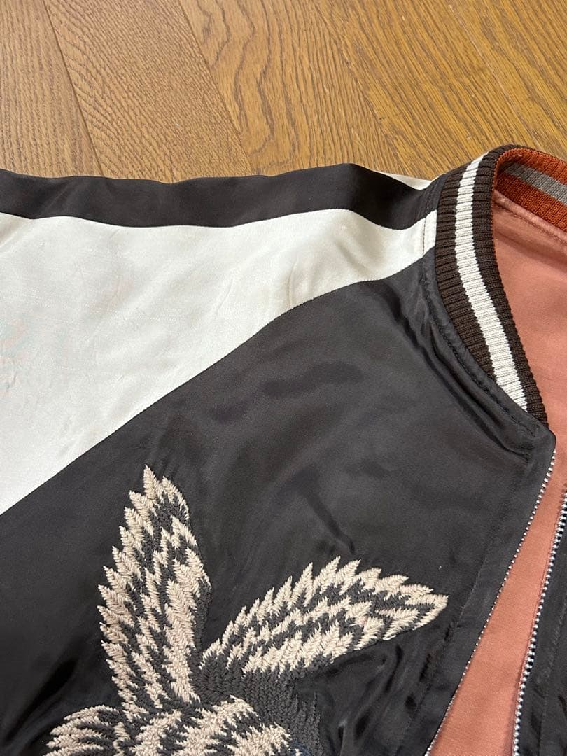 Schott スカジャン Lサイズ 日本地図刺繍 ショット JKSJ-002 日本地図