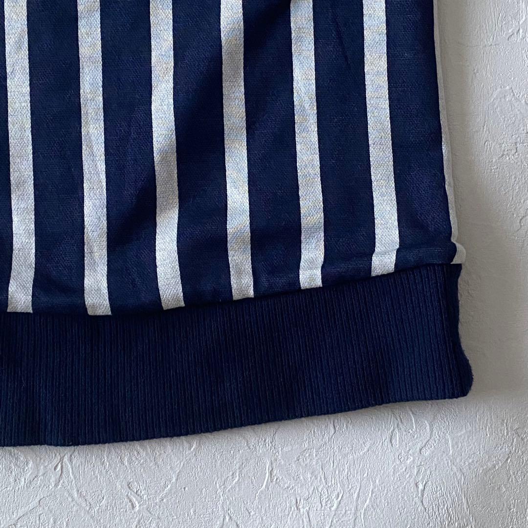 【マスターバニー】リバーシブルVネックベストネイビーストライプ レディース0