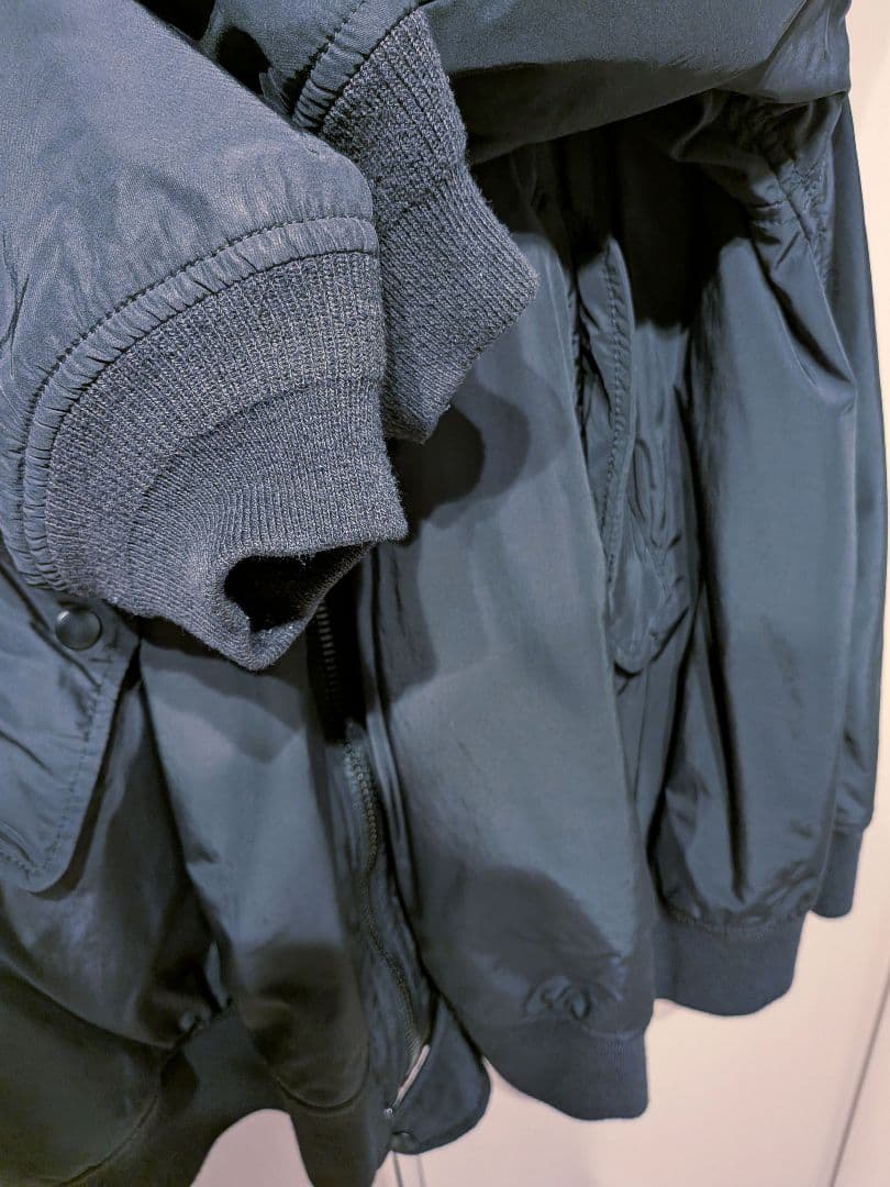 The Shinzone フレア フライトジャケット ブラック 大人ミューズ