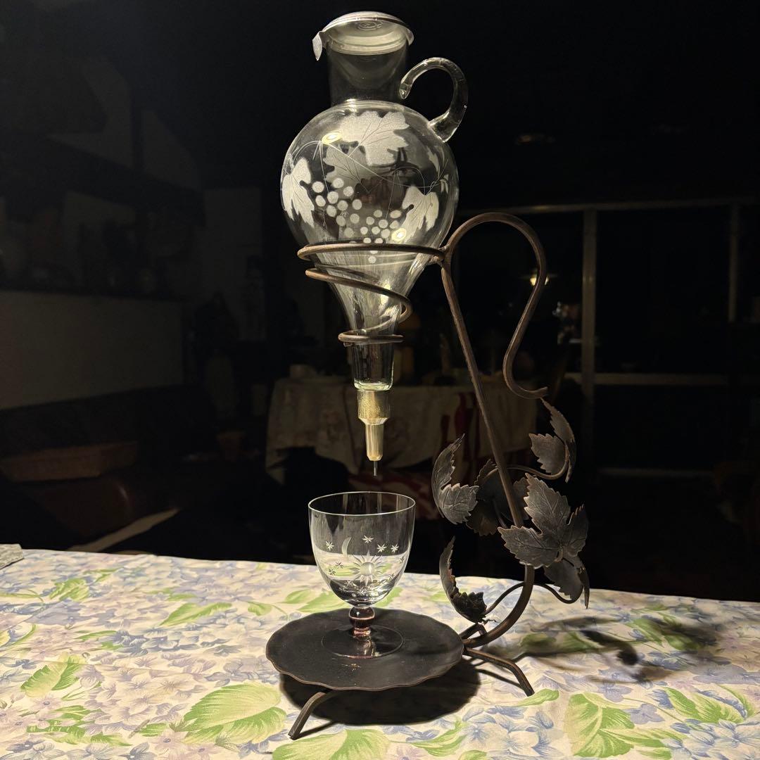 イタリアアンティークワインディスペンサー プレゼントキャンペーン》ROSSO NOBILE ディフューザー デキャンタ SET