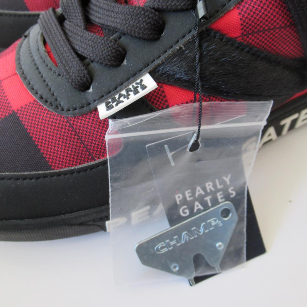 パーリーゲイツ新品 スパイク ゴルフシューズ 専用袋・レンチ付 24.0ｃｍ