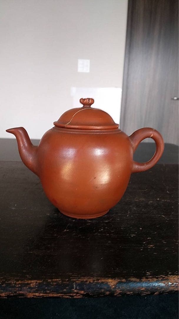 古備前 急須 煎茶器 茶道具 アンティーク 備前焼 中国美術 古美術 備前焼 細川敬弘作 火襷急須 [東山堂煎茶器店 オンラインショップ