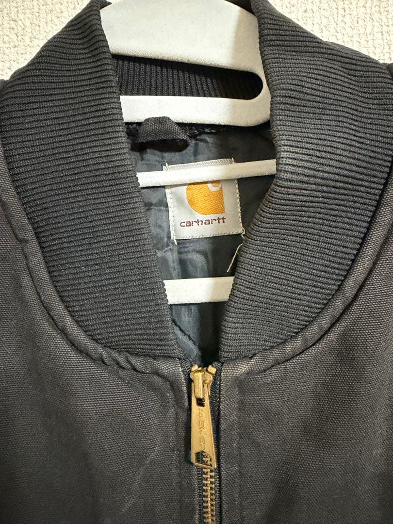 希少】USA製Carhartt カーハート ダック ベスト ブラック フェード