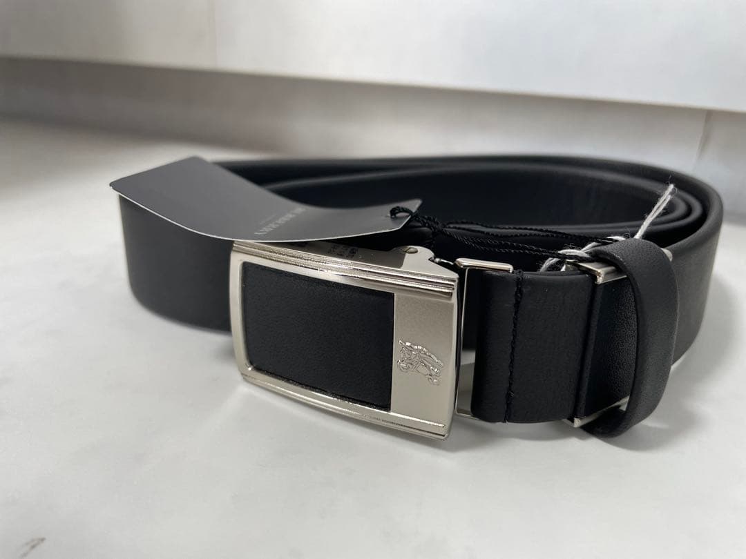 【美品】 Burberry レザーベルト 牛皮 burberry/バーバリー通販 | リバーシブル レザー TBベルト【送料無料