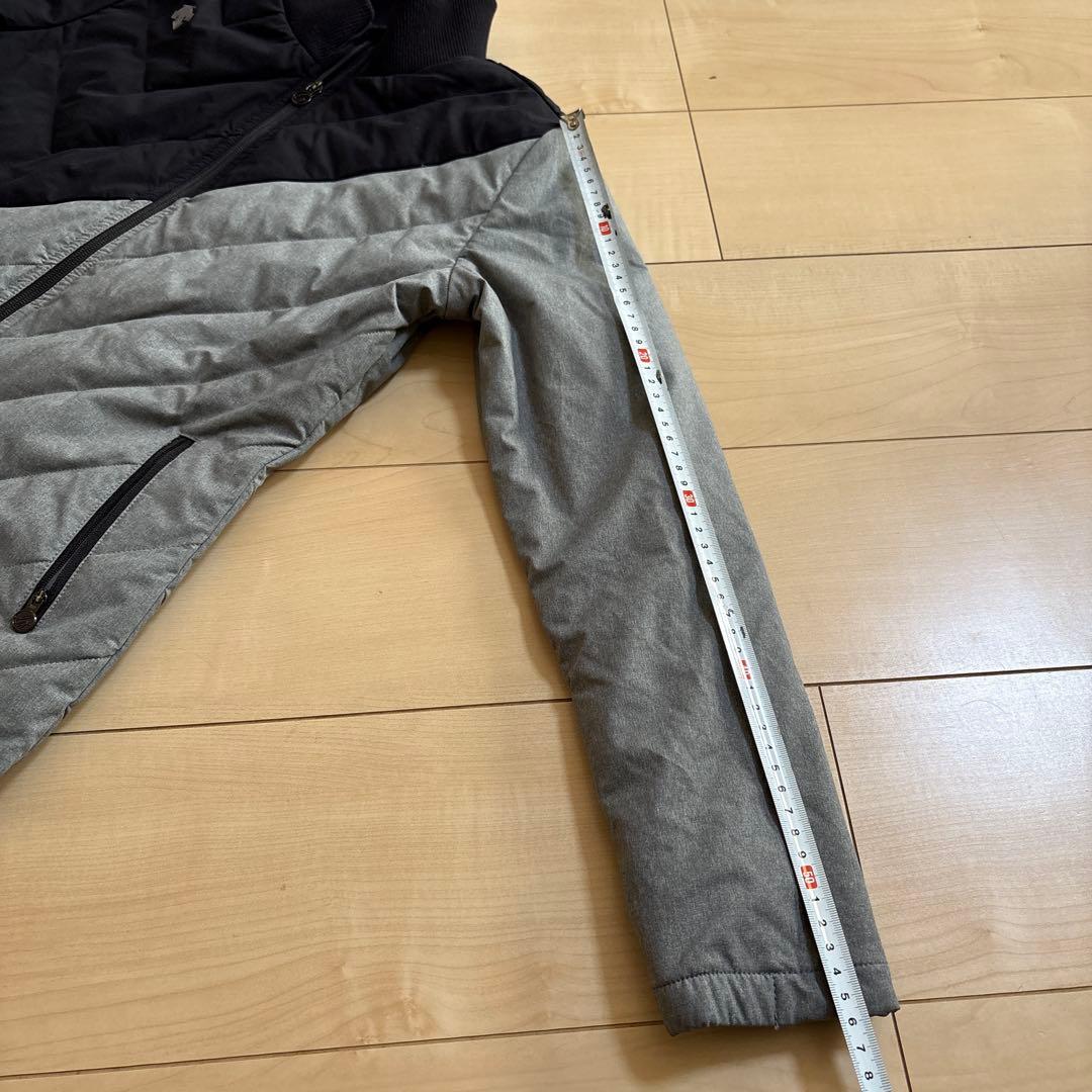 デサント DESCENTE ゴルフ 中綿 ダウン90% ジャケット M グレー黒