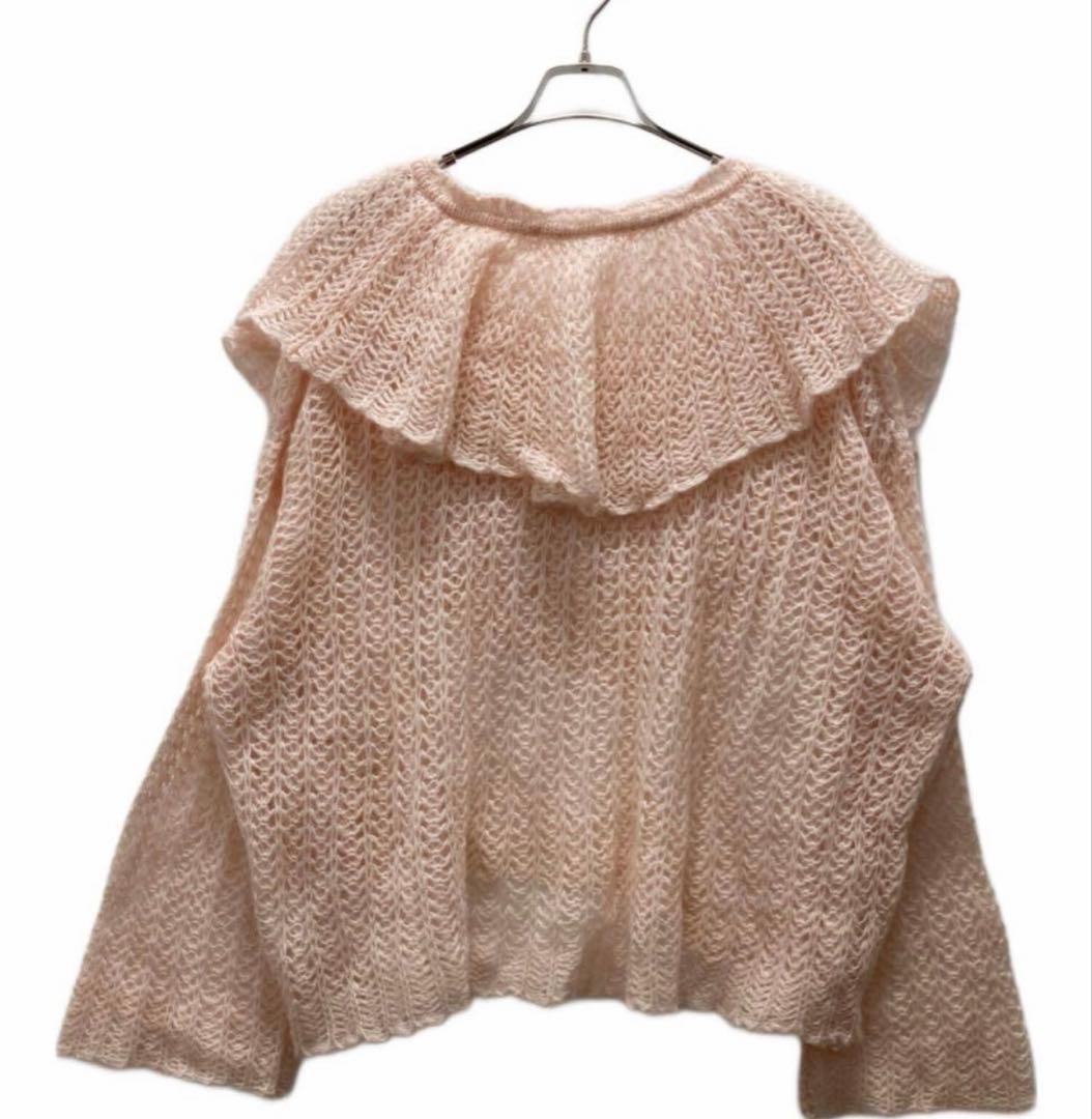 極美品】HONEY MI HONEY フリルカラークロシェニット ピンク - メルカリ