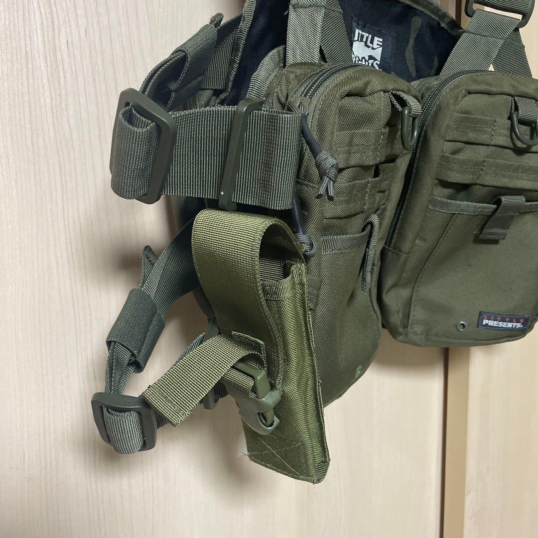 リトルプレゼンツ ストラップベスト ネオ V-23 オリーブ - メルカリ