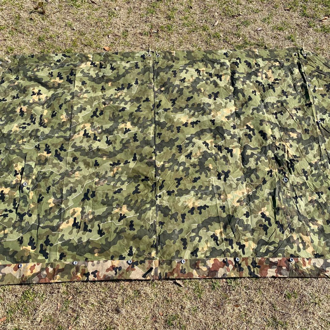 激レア】ドイツ 軍幕 アメーバカモ パップテント ハーフ 1枚