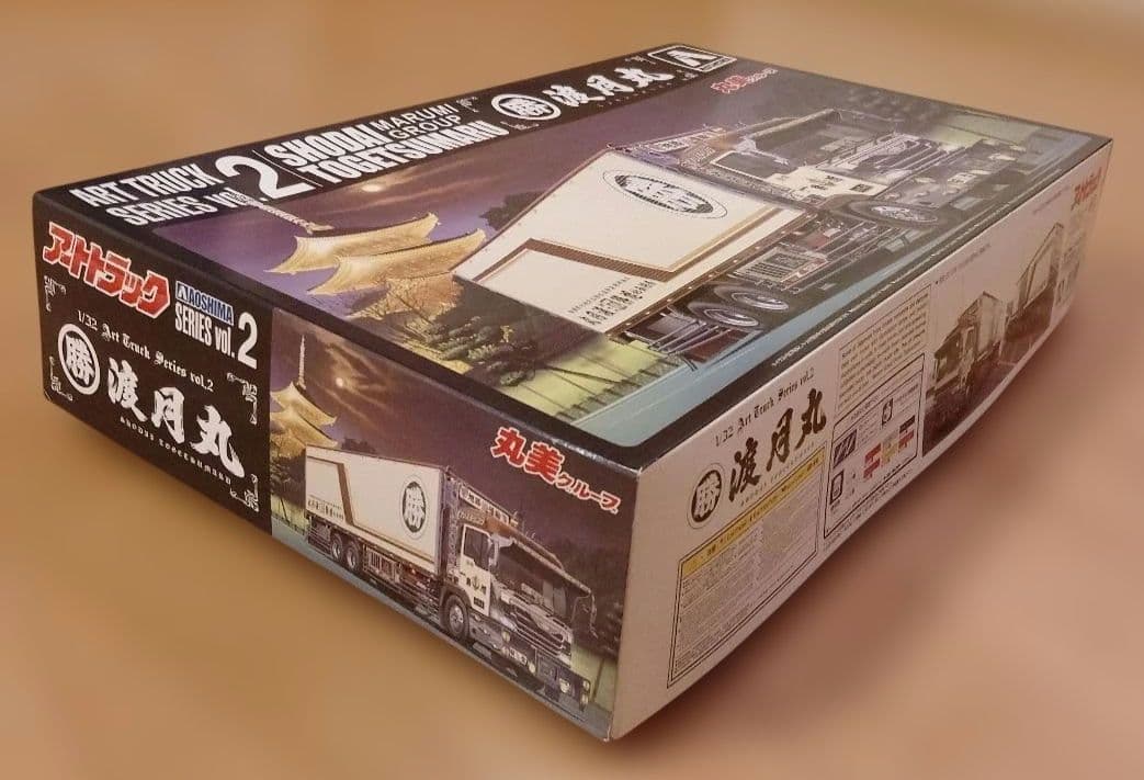 アオシマ1/32　ヘビーフレイト アートトラックシリーズ 初代 渡月丸 未組立