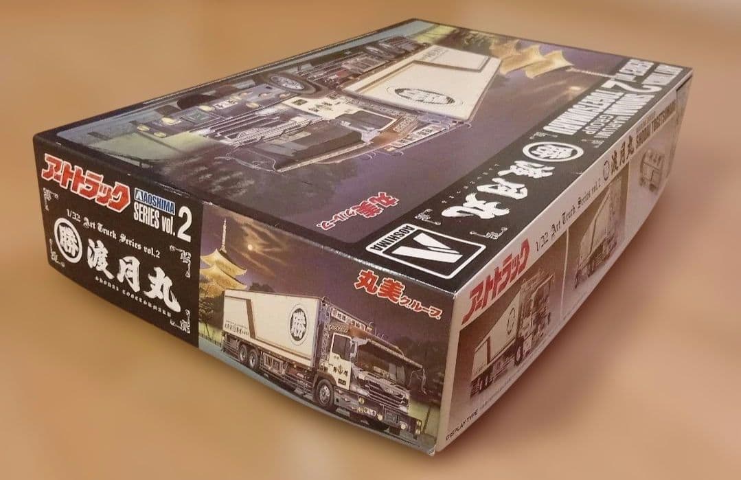 アオシマ1/32　ヘビーフレイト アートトラックシリーズ 初代 渡月丸 未組立