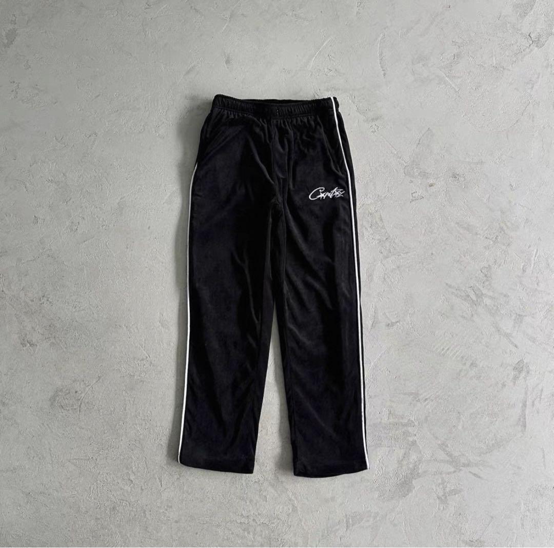 Corteiz ベロア セットアップ ブラック - メルカリ