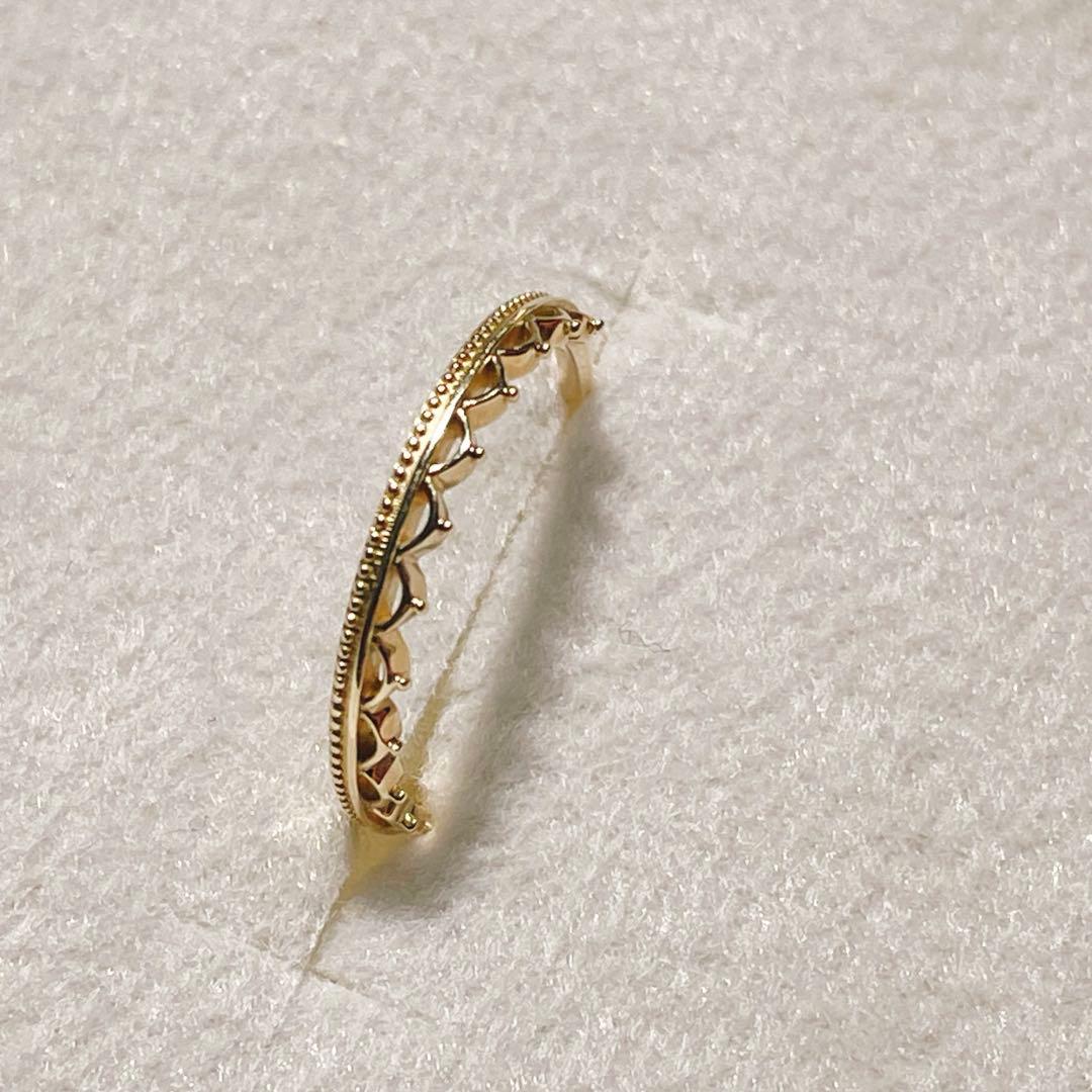 Jewel closet by L&co K10 レイヤードリング 9号ミル打ち