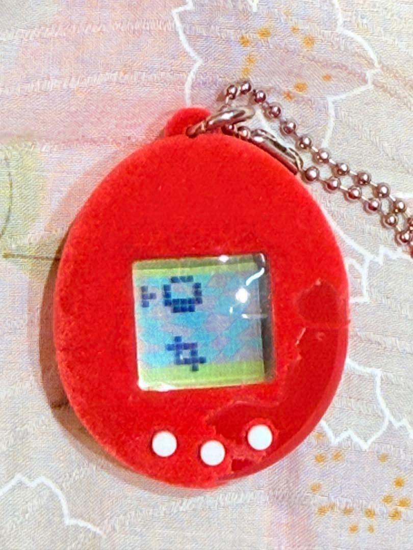【動作確認済】海外版ちびたまごっち フェルト 赤