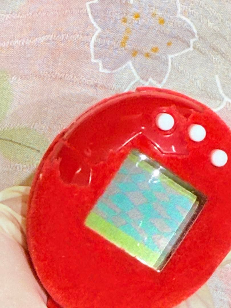 【動作確認済】海外版ちびたまごっち フェルト 赤