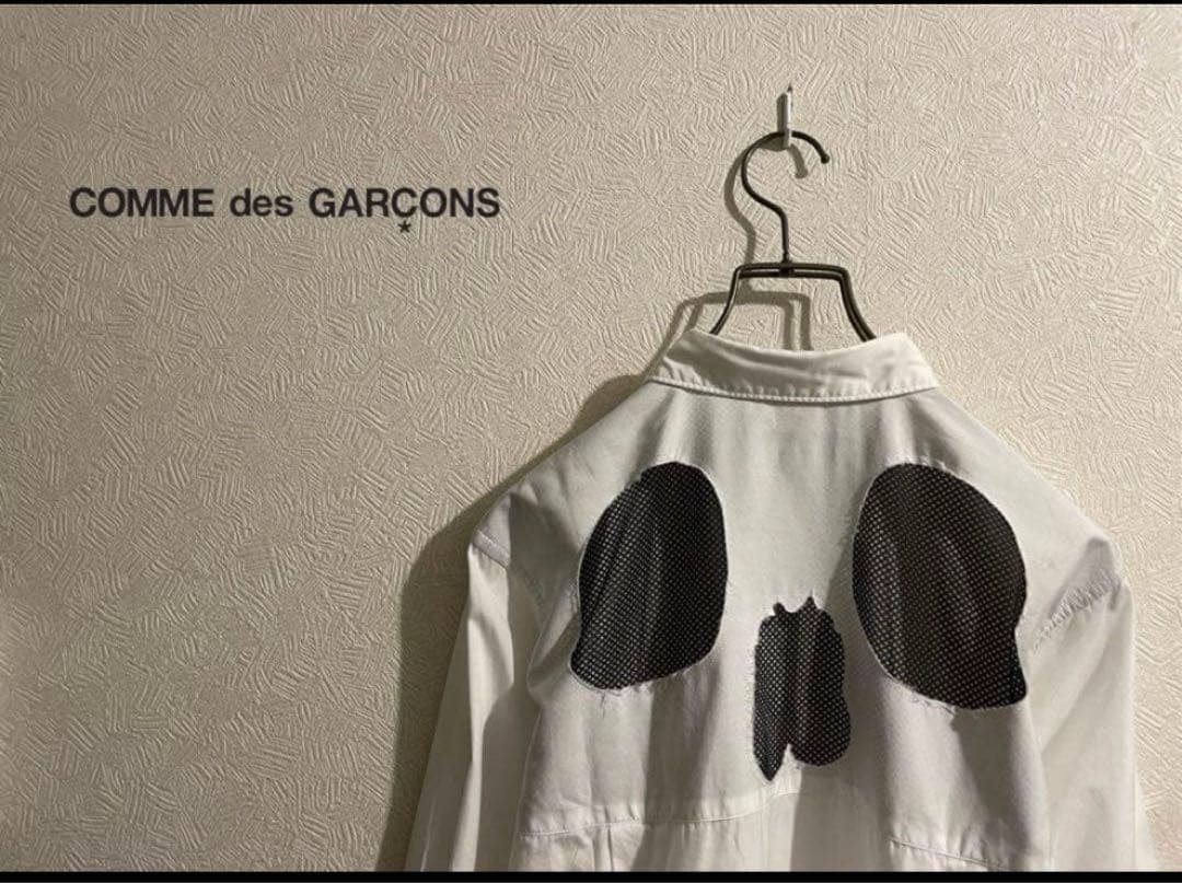 COMME des GARCONS HOMME PLUS スカル シャツ Gathered Panel Shirt in Black – SVRN