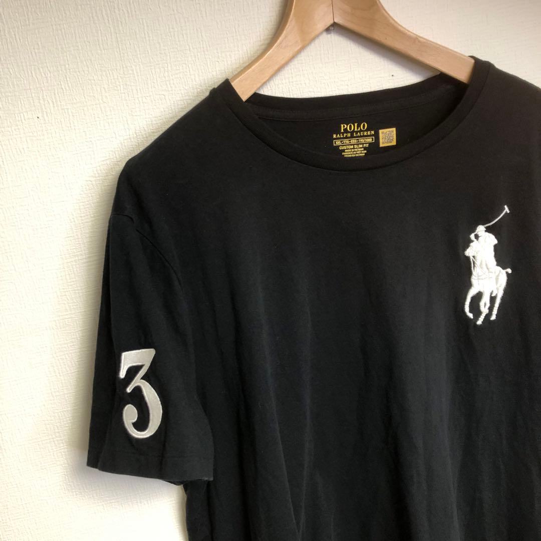 極美品】ポロラルフローレン ビッグポニー Tシャツ 黒 XXL 刺繍 - メルカリ