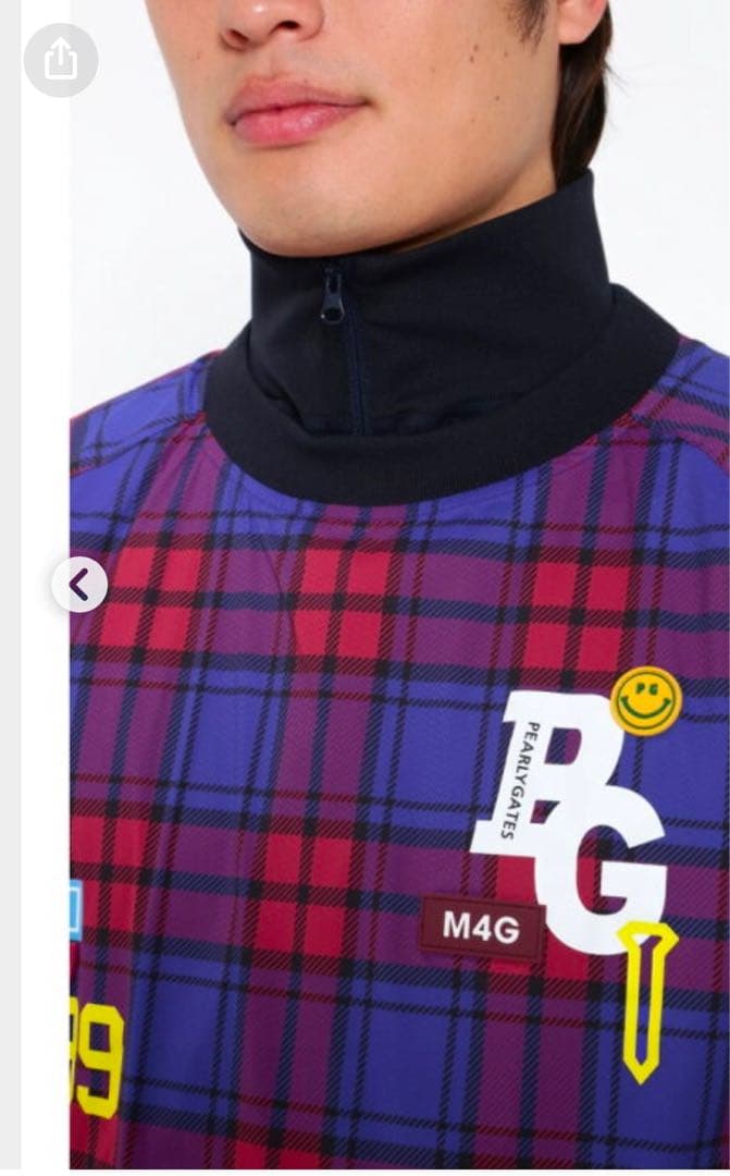 パーリーゲイツのブルゾン 新品未使用 パーリーゲイツ チェック柄